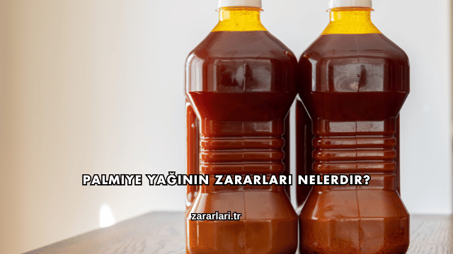 Palmiye Yağının Zararları Nelerdir?