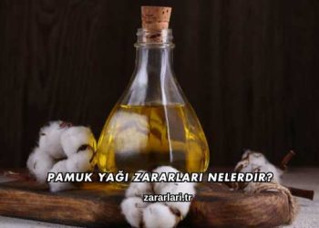 Pamuk Yağı Zararları Nelerdir?