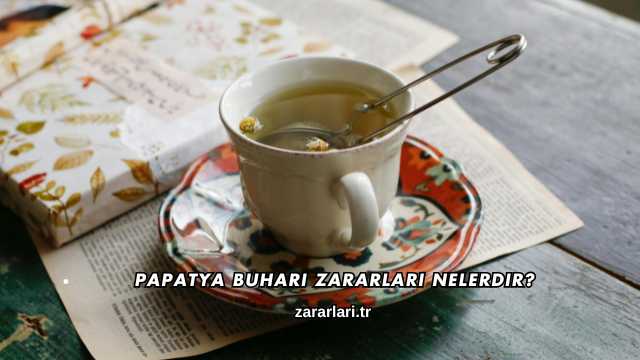 Papatya Buharı Zararları Nelerdir?