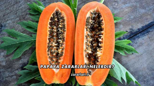 Papaya Zararları Nelerdir?