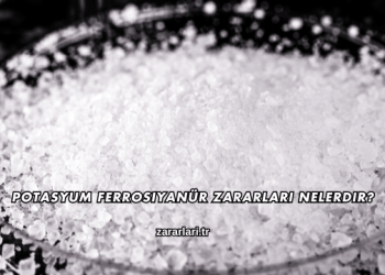 Potasyum Ferrosiyanür Zararları Nelerdir?