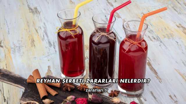 Reyhan Şerbeti Zararları Nelerdir?
