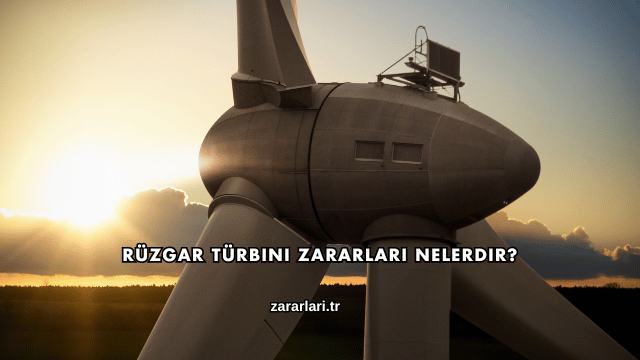 Rüzgar Türbini Zararları Nelerdir?