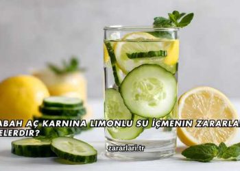 Sabah Aç Karnına Limonlu Su İçmenin Zararları Nelerdir?