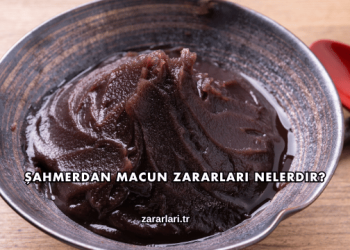 Şahmerdan Macun Zararları Nelerdir?