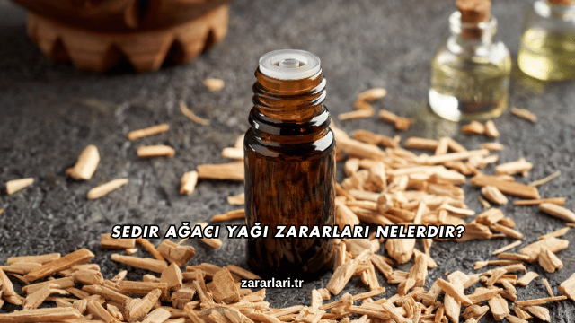 Sedir Ağacı Yağı Zararları Nelerdir?