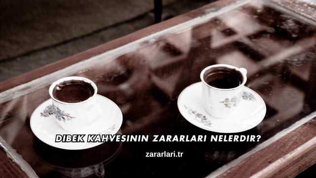 Dibek Kahvesinin Zararları Nelerdir?