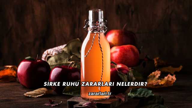 Sirke Ruhu Zararları Nelerdir?