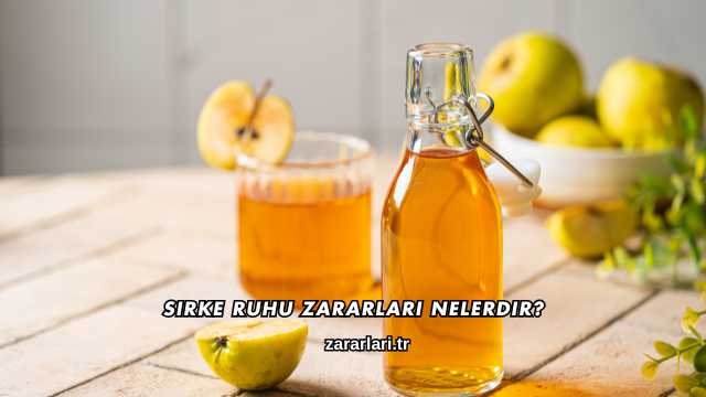 Sirke Ruhu Zararları Nelerdir?