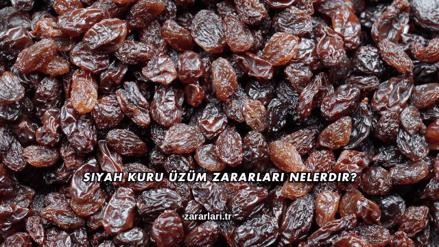 Siyah Kuru Üzüm Zararları Nelerdir?