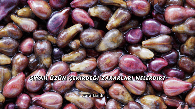 Siyah Üzüm Çekirdeği Zararları Nelerdir?