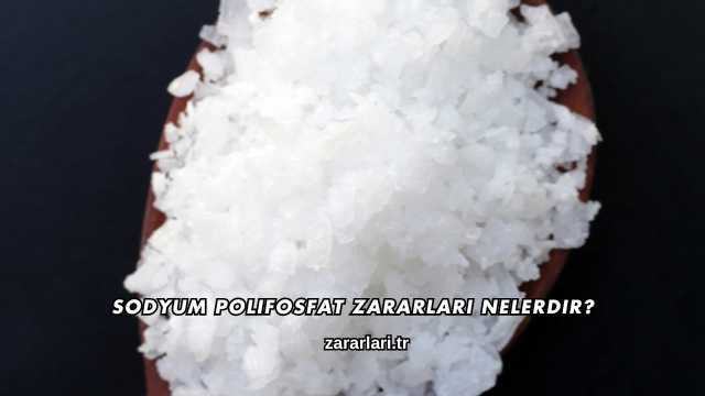 Sodyum Polifosfat Zararları Nelerdir?