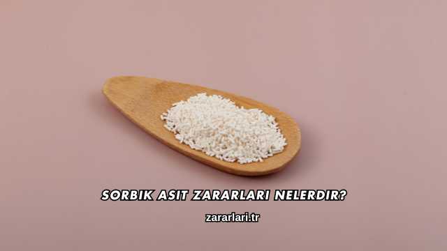 Sorbik Asit Zararları Nelerdir?