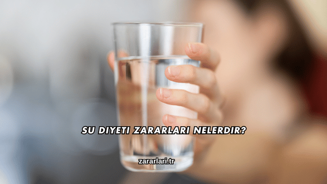 Su Diyeti Zararları Nelerdir?
