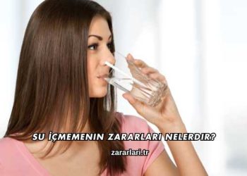 Su İçmemenin Zararları Nelerdir?
