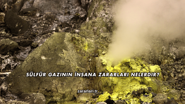 Sülfür Gazının İnsana Zararları Nelerdir?