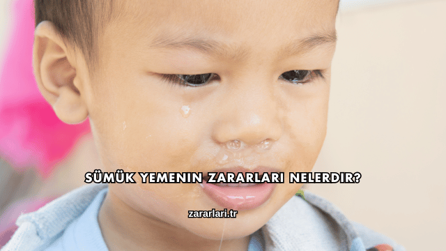 Sümük Yemenin Zararları Nelerdir?