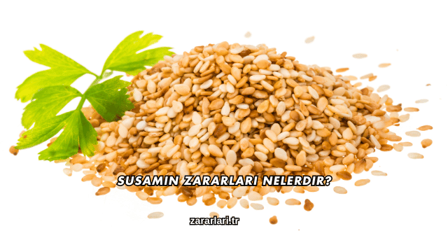 Susamın Zararları Nelerdir?