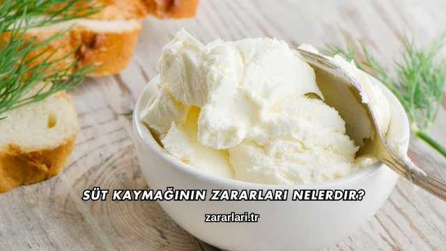 Süt Kaymağının Zararları Nelerdir?