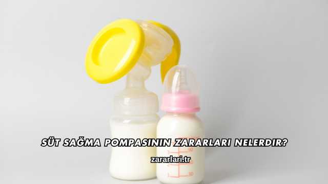 Süt Sağma Pompasının Zararları Nelerdir?