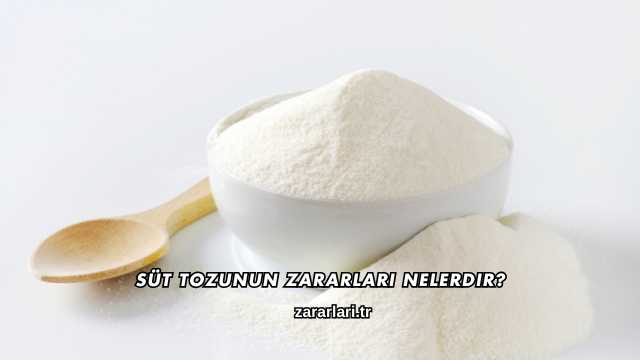 Süt Tozunun Zararları Nelerdir?
