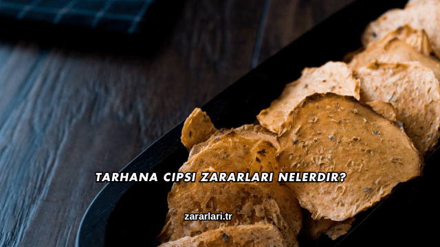 Tarhana Cipsi Zararları Nelerdir?