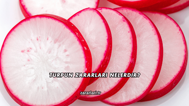 Turpun Zararları Nelerdir?