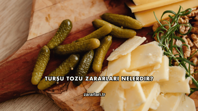 Turşu Tozu Zararları Nelerdir?