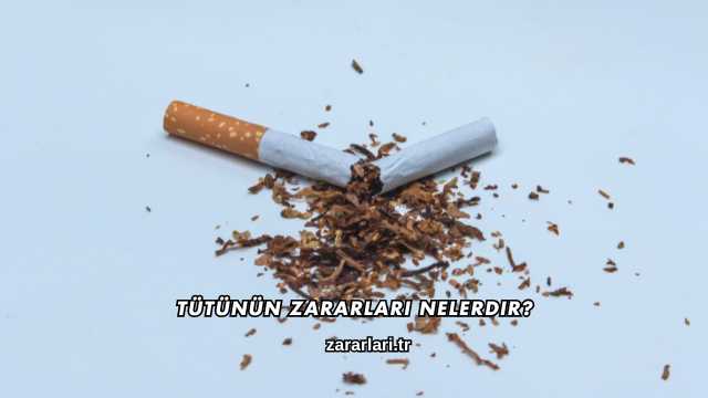 Tütünün Zararları Nelerdir?