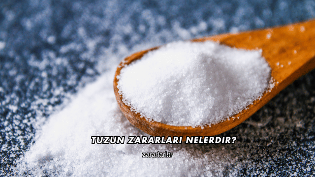Tuzun Zararları Nelerdir?