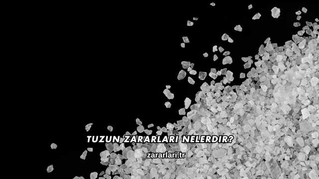 Tuzun Zararları Nelerdir?