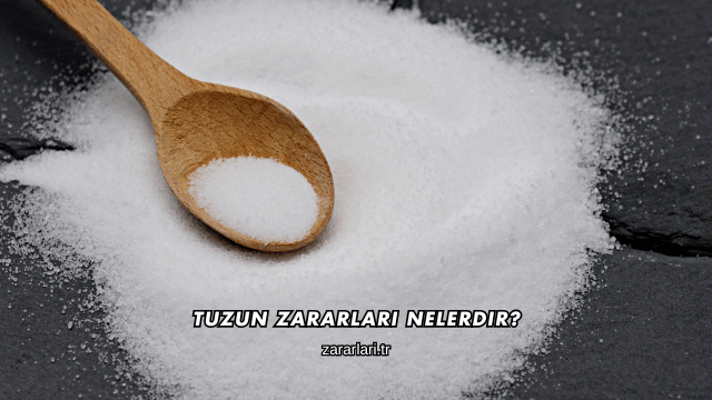 Tuzun Zararları Nelerdir?