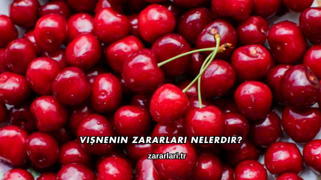 Vişnenin Zararları Nelerdir?