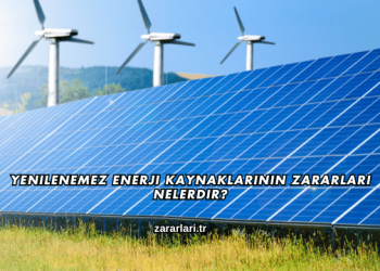 Yenilenemez Enerji Kaynaklarının Zararları Nelerdir?