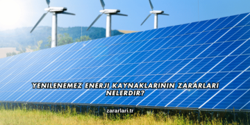 Yenilenemez Enerji Kaynaklarının Zararları Nelerdir?