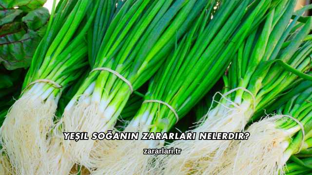 Yeşil Soğanın Zararları Nelerdir?