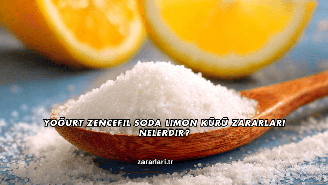 Yoğurt Zencefil Soda Limon Kürü Zararları Nelerdir?