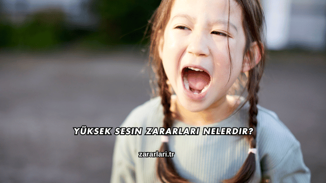 Yüksek Sesin Zararları Nelerdir?