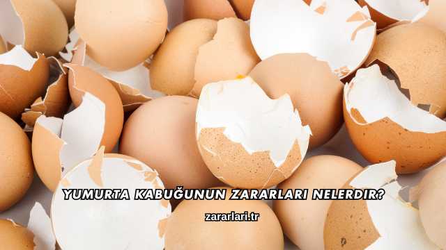 Yumurta Kabuğunun Zararları Nelerdir?