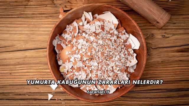 Yumurta Kabuğunun Zararları Nelerdir?