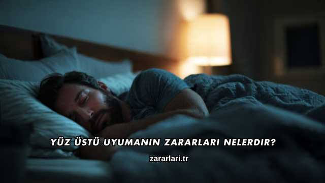 Yüz Üstü Uyumanın Zararları Nelerdir?