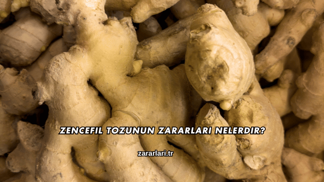 Zencefil Tozunun Zararları Nelerdir?